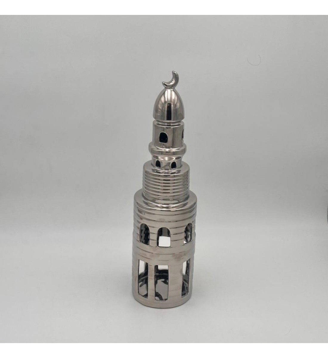 تحفة ديكورية أنيقة مصنوعة من السيراميك عالي الجودة بلمسة لامعة جذابة، 41×11×11سم 