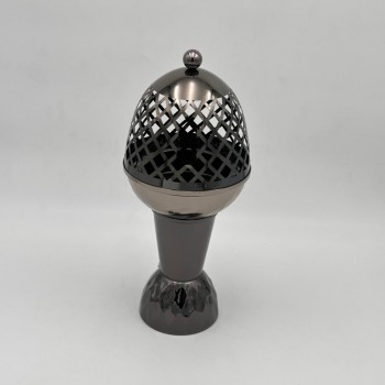 مبخرة بتصميم أنيق وعصري مصنوعة من معدن عالي الجودة بتشطيب لامع، 30×14×14سم 