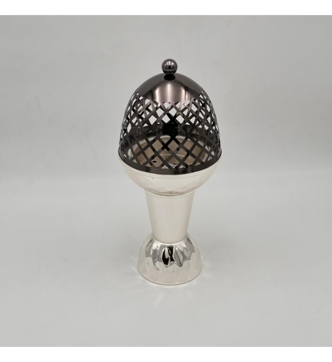 مبخرة بتصميم أنيق وعصري مصنوعة من معدن عالي الجودة بتشطيب لامع، 30×14×14سم 