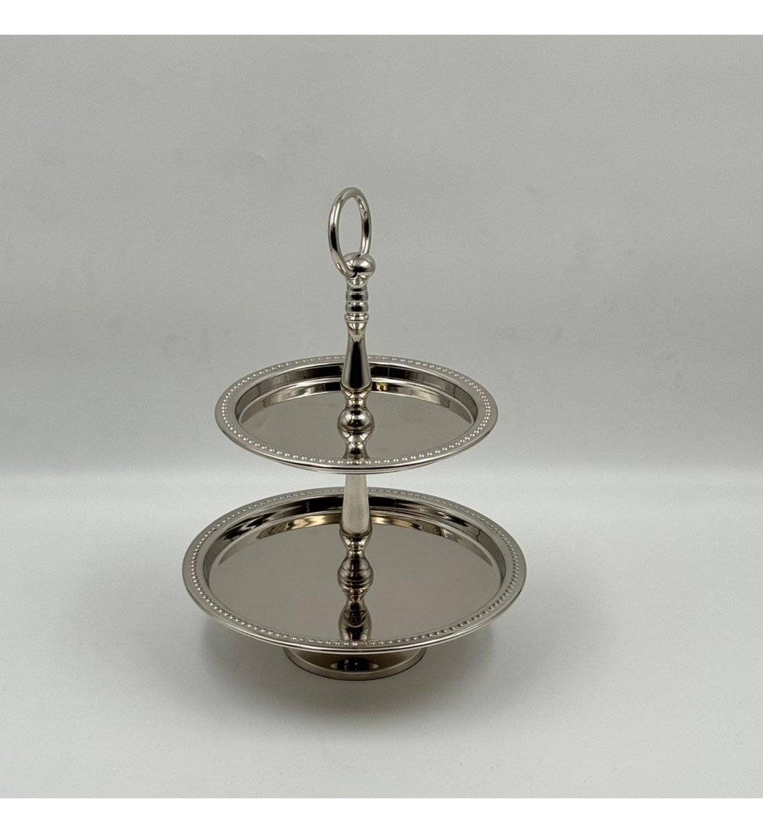 صحن تقديم أنيق بتصميم عصري يجمع بين البساطة والفخامة طابقين 30×21×21سم 