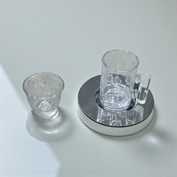 طقم كاسات وفناجين مع الصحن 18قطعه