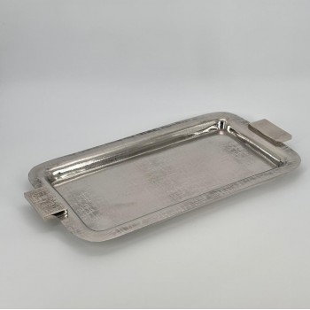 صينية تقديم معدنية فاخرة – تصميم أنيق وعصري47×25×2سم 