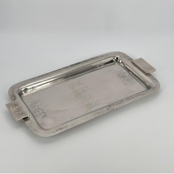 صينية تقديم معدنية فاخرة – تصميم أنيق وعصري47×25×2سم 