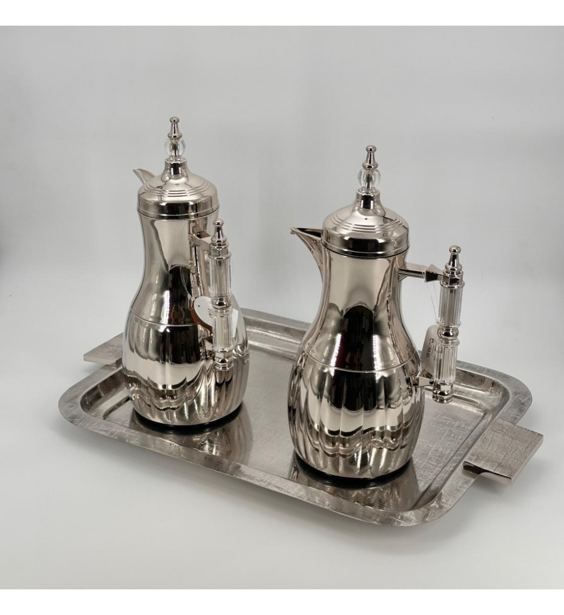 صينية تقديم معدنية فاخرة – تصميم أنيق وعصري55×36×2سم 