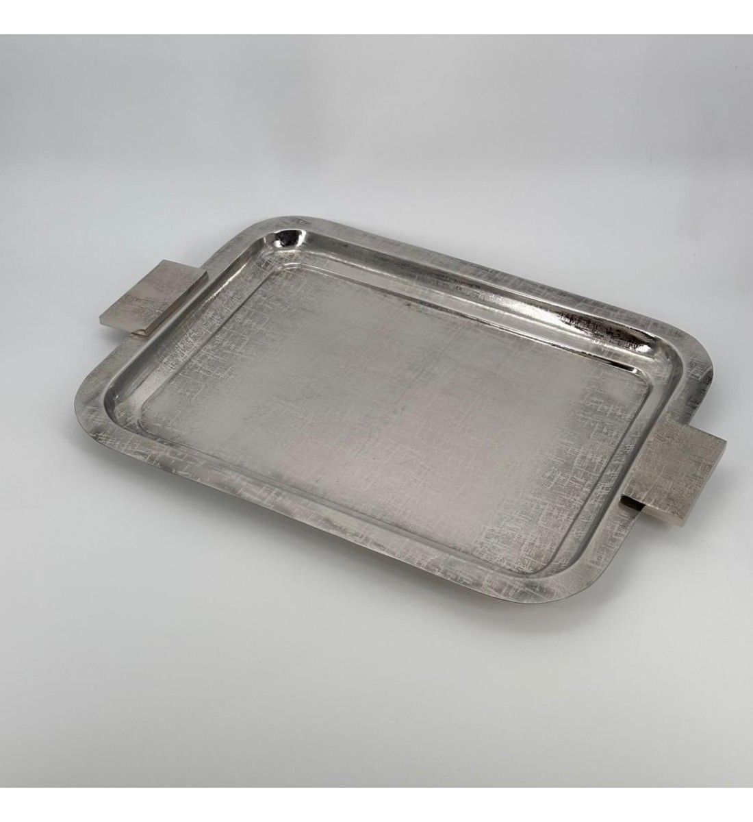 صينية تقديم معدنية فاخرة – تصميم أنيق وعصري55×36×2سم 