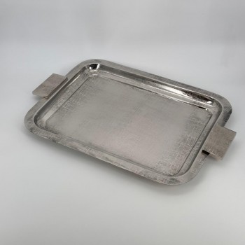 صينية تقديم معدنية فاخرة – تصميم أنيق وعصري55×36×2سم 