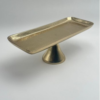 صحن تقديم معدنية فاخرة – تصميم أنيق وعصري40×15×14سم 