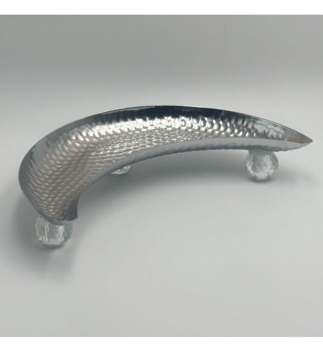 صحن تقديم معدنية فاخرة – تصميم أنيق وعصري35×13×6سم 