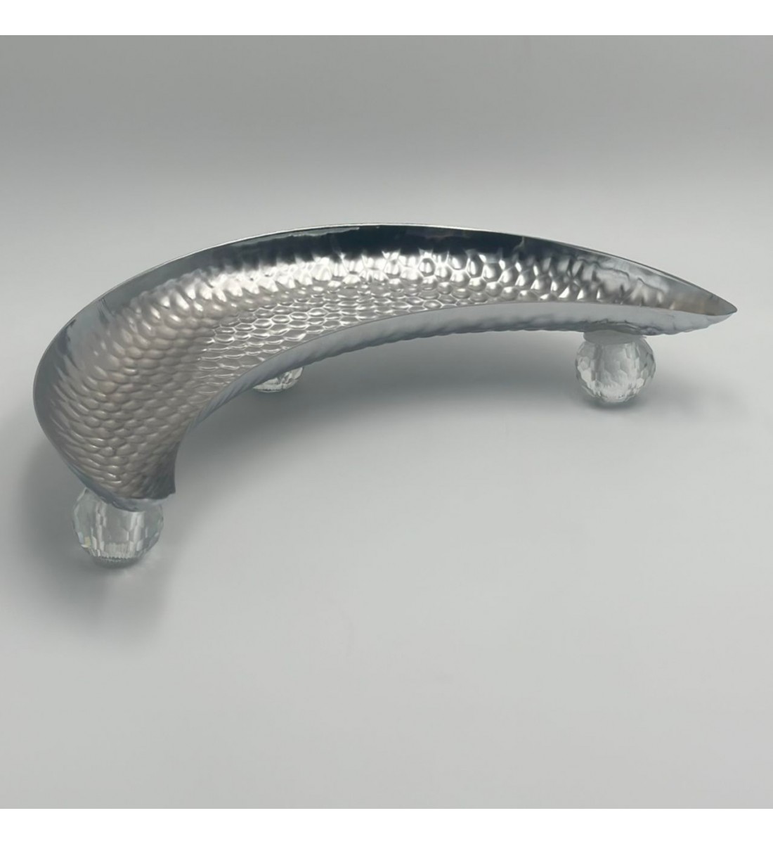 صحن تقديم معدنية فاخرة – تصميم أنيق وعصري35×13×6سم 