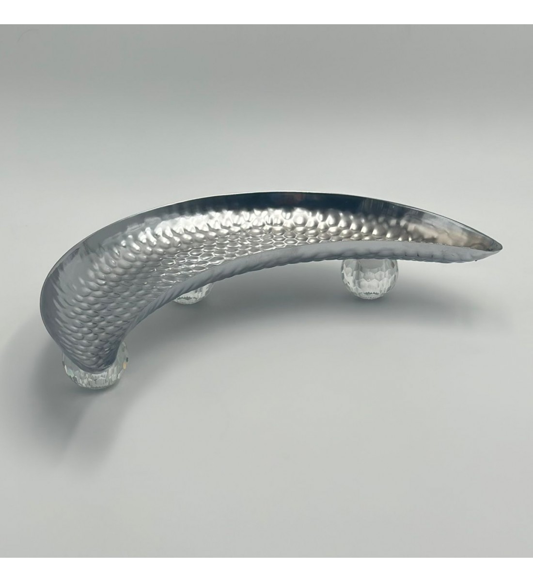 صحن تقديم معدنية فاخرة – تصميم أنيق وعصري35×13×6سم 