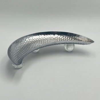 صحن تقديم معدنية فاخرة – تصميم أنيق وعصري35×13×6سم 