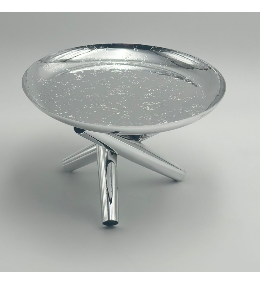 صحن تقديم معدنية فاخرة – تصميم أنيق وعصري20×20×13سم 