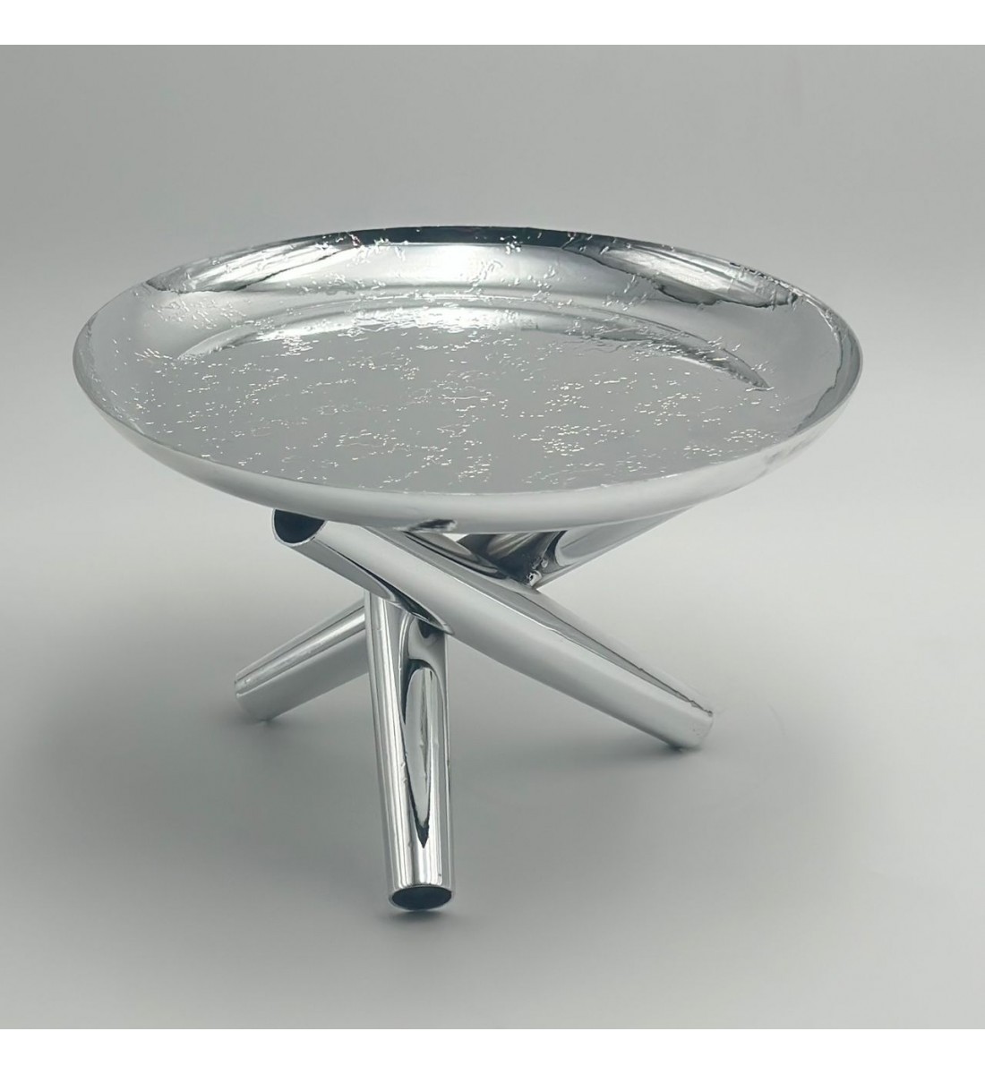 صحن تقديم معدنية فاخرة – تصميم أنيق وعصري20×20×13سم 