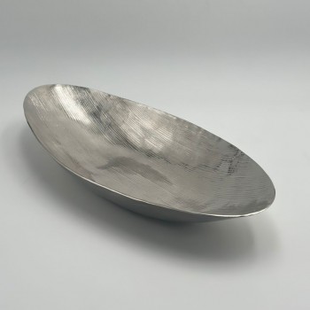 صحن تقديم معدنية فاخرة – تصميم أنيق وعصري 41×8×5سم 