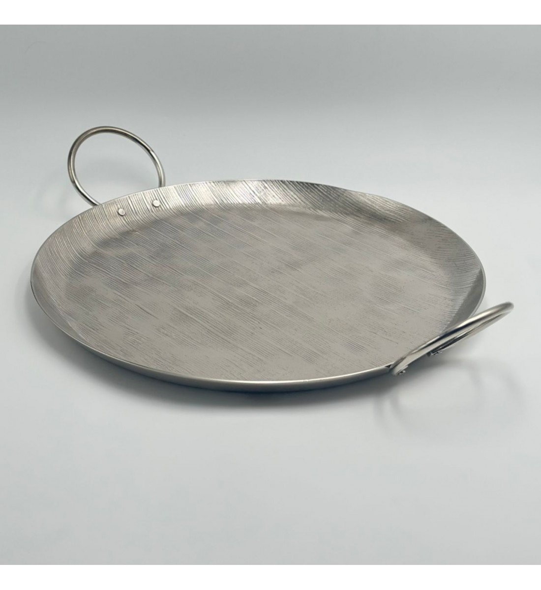 صحن تقديم معدنية فاخرة – تصميم أنيق وعصري 36×36×2سم 