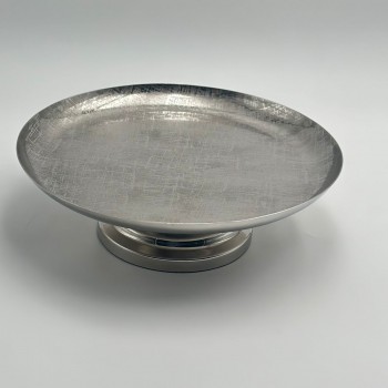 صحن تقديم معدنية فاخرة – تصميم أنيق وعصري 25×25×8سم 