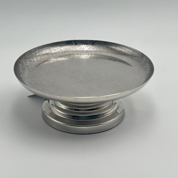 صحن تقديم معدنية فاخرة – تصميم أنيق وعصري 20×20×8سم 