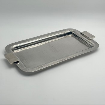 صحن تقديم معدنية فاخرة – تصميم أنيق وعصري 48×25×3سم