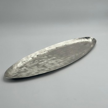 صحن تقديم معدنية فاخرة – تصميم أنيق وعصري60×20×2سم 