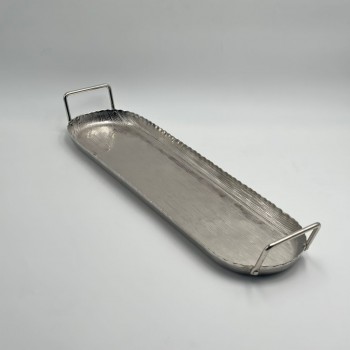 صحن تقديم معدنية فاخرة – تصميم أنيق وعصري 53×15×3سم