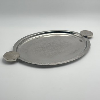 صحن تقديم معدنية فاخرة – تصميم أنيق وعصري  54×33×2سم 