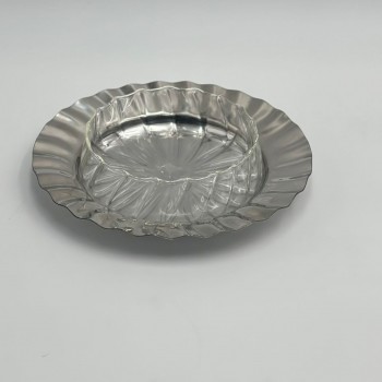 صحن ستيل هندي - فضي  20×20×7سم 