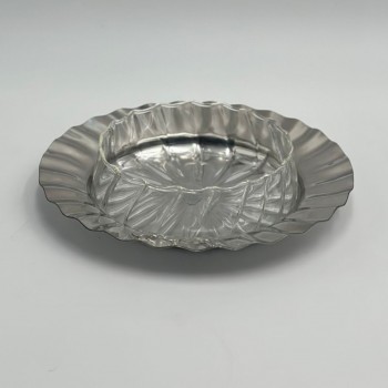 صحن ستيل هندي - فضي  20×20×7سم 