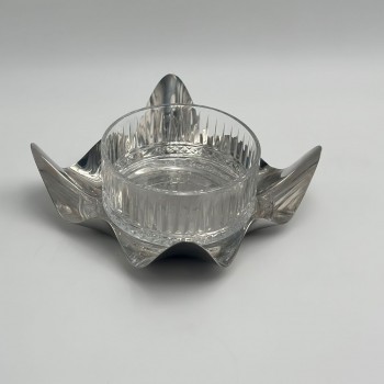 صحن ستيل هندي - فضي   18×18×7سم 