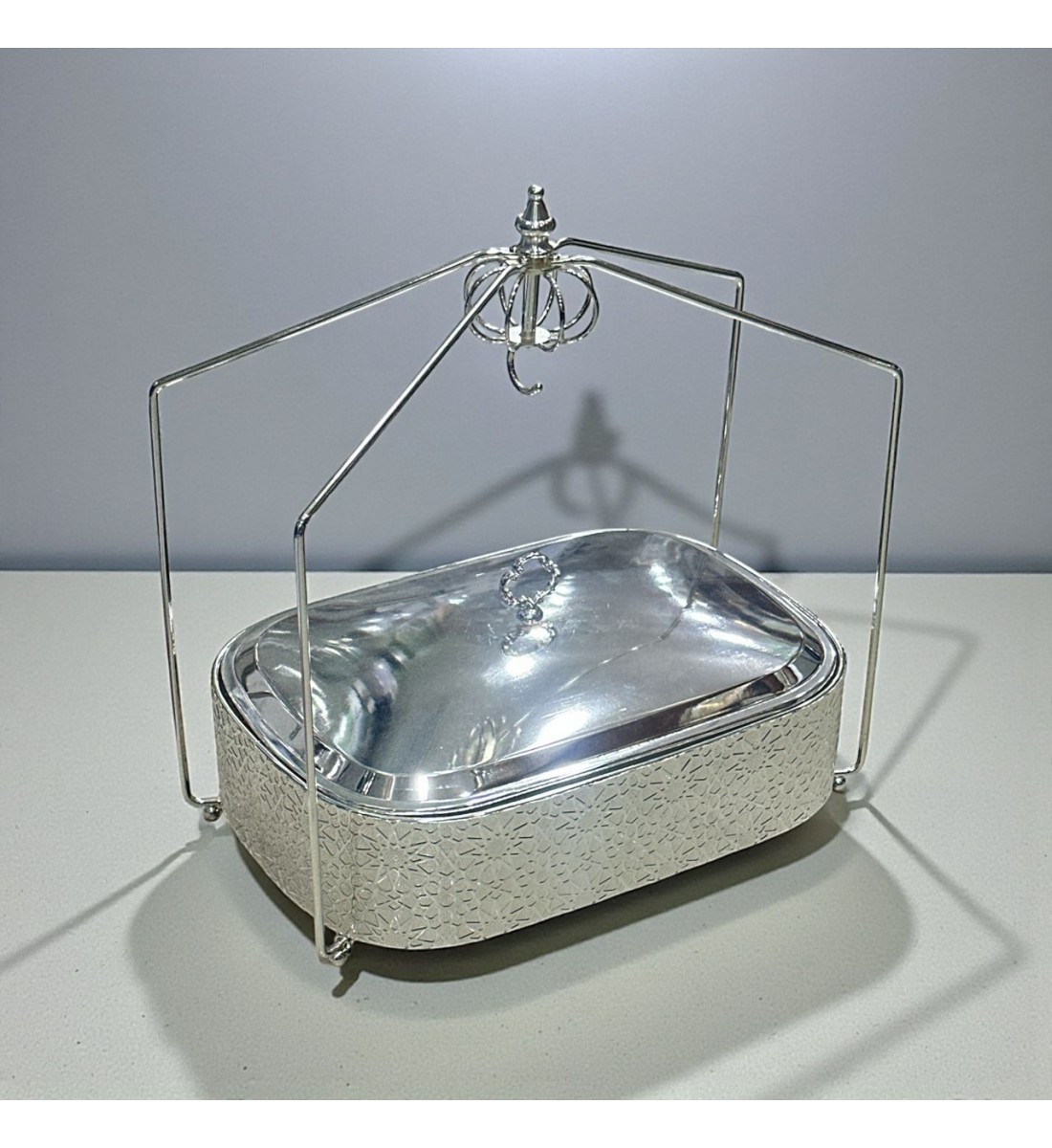 سخان طعام من الستانلس ستيل هندي غطاء استيل –14سم 