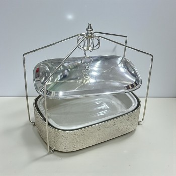 سخان طعام من الستانلس ستيل هندي غطاء استيل –12سم 