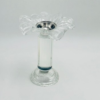 مبخرة كريستالية فاخرة بتصميم أنيق مستوحى من شكل الزهرة 16×16×19سم 
