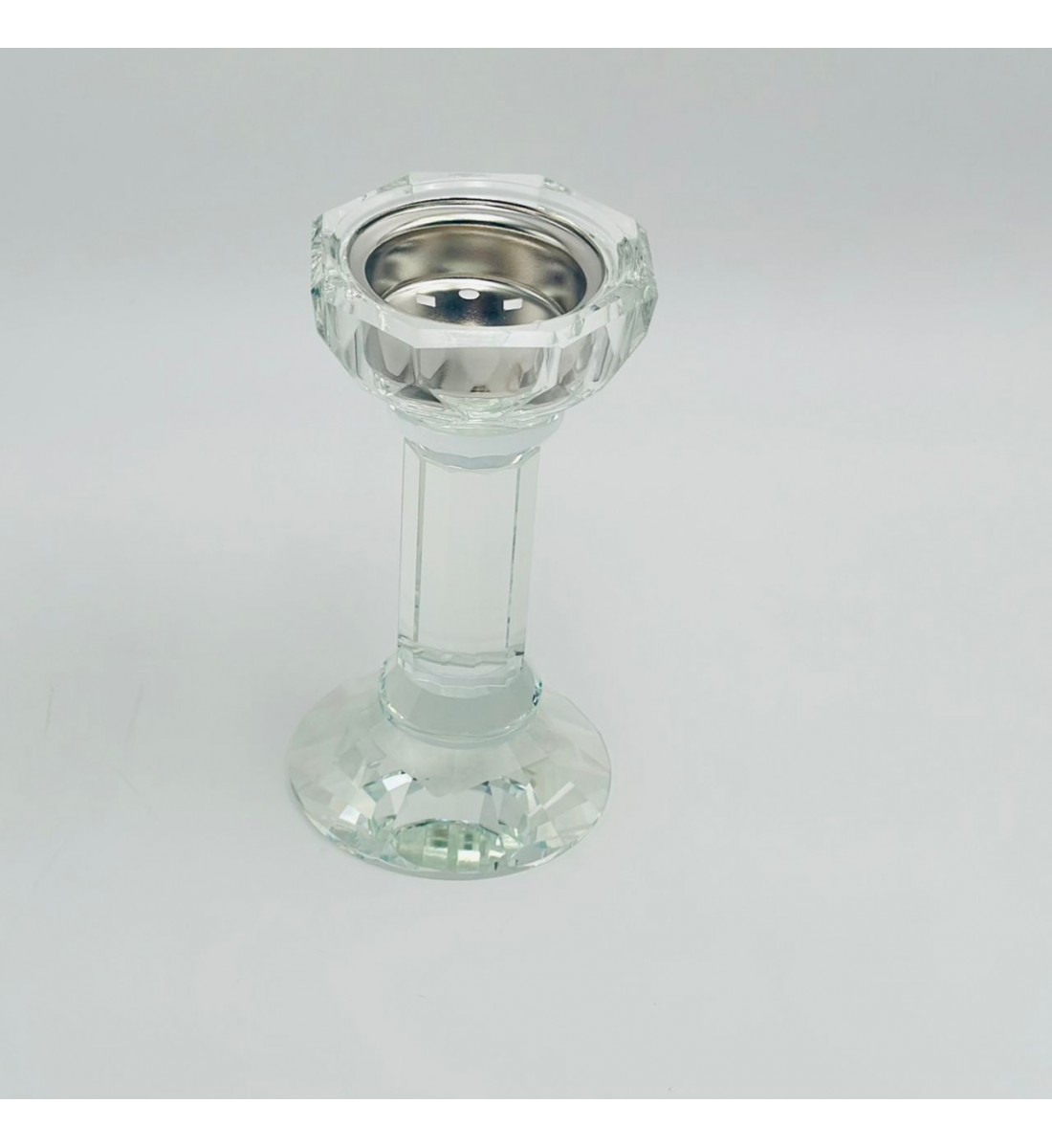 مبخرة كريستالية فاخرة بتصميم أنيق مستوحى من شكل الزهرة 9×9×18سم 
