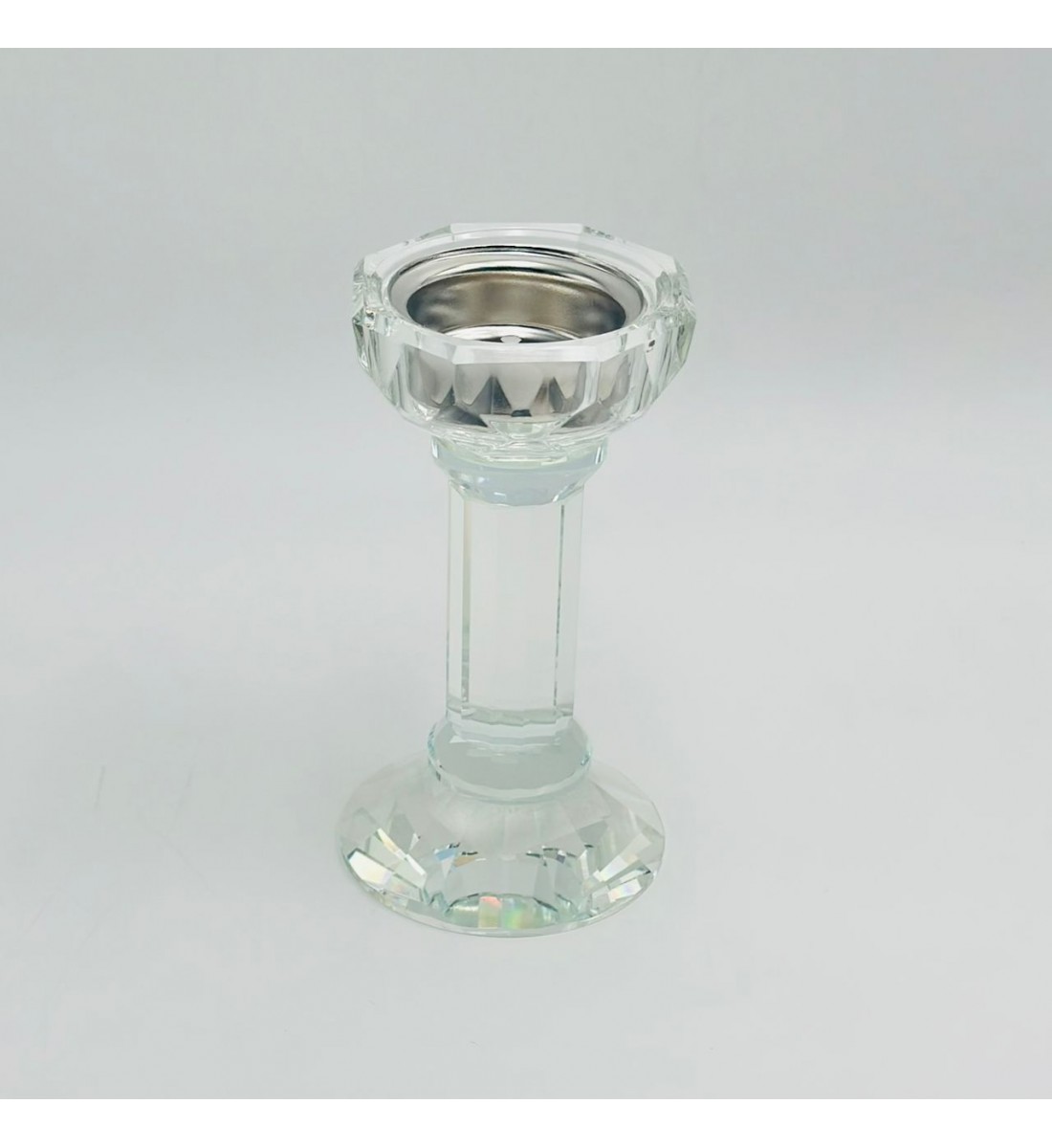 مبخرة كريستالية فاخرة بتصميم أنيق مستوحى من شكل الزهرة 9×9×18سم 