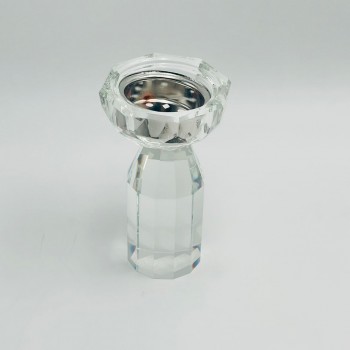 مبخرة كريستالية فاخرة بتصميم أنيق مستوحى من شكل الزهرة 9×9×16سم 