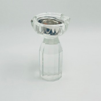 مبخرة كريستالية فاخرة بتصميم أنيق مستوحى من شكل الزهرة 9×9×16سم 