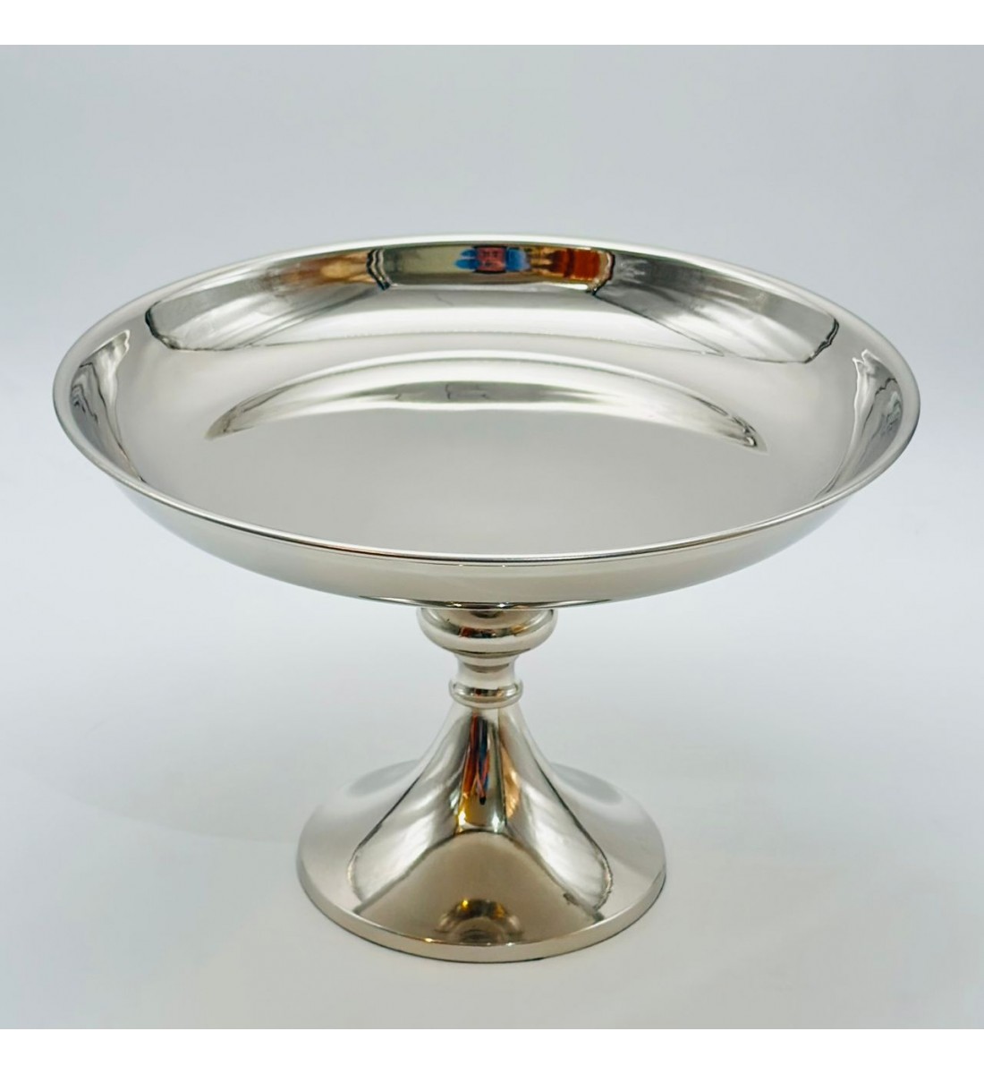 صحن تقديم معدنية فاخرة – تصميم أنيق وعصري26×26×17سم 