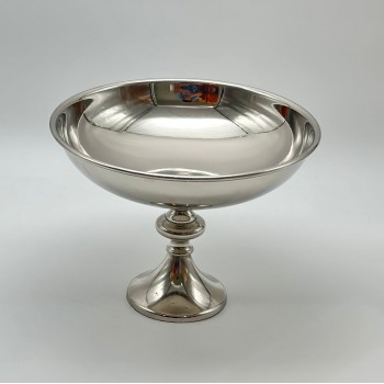 صحن تقديم معدنية فاخرة – تصميم أنيق وعصري22×22×17سم 