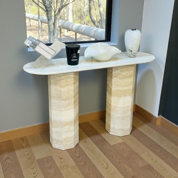 طاولة كونسول أنيقة بتصميم عصري فاخر 80×40×130سم 