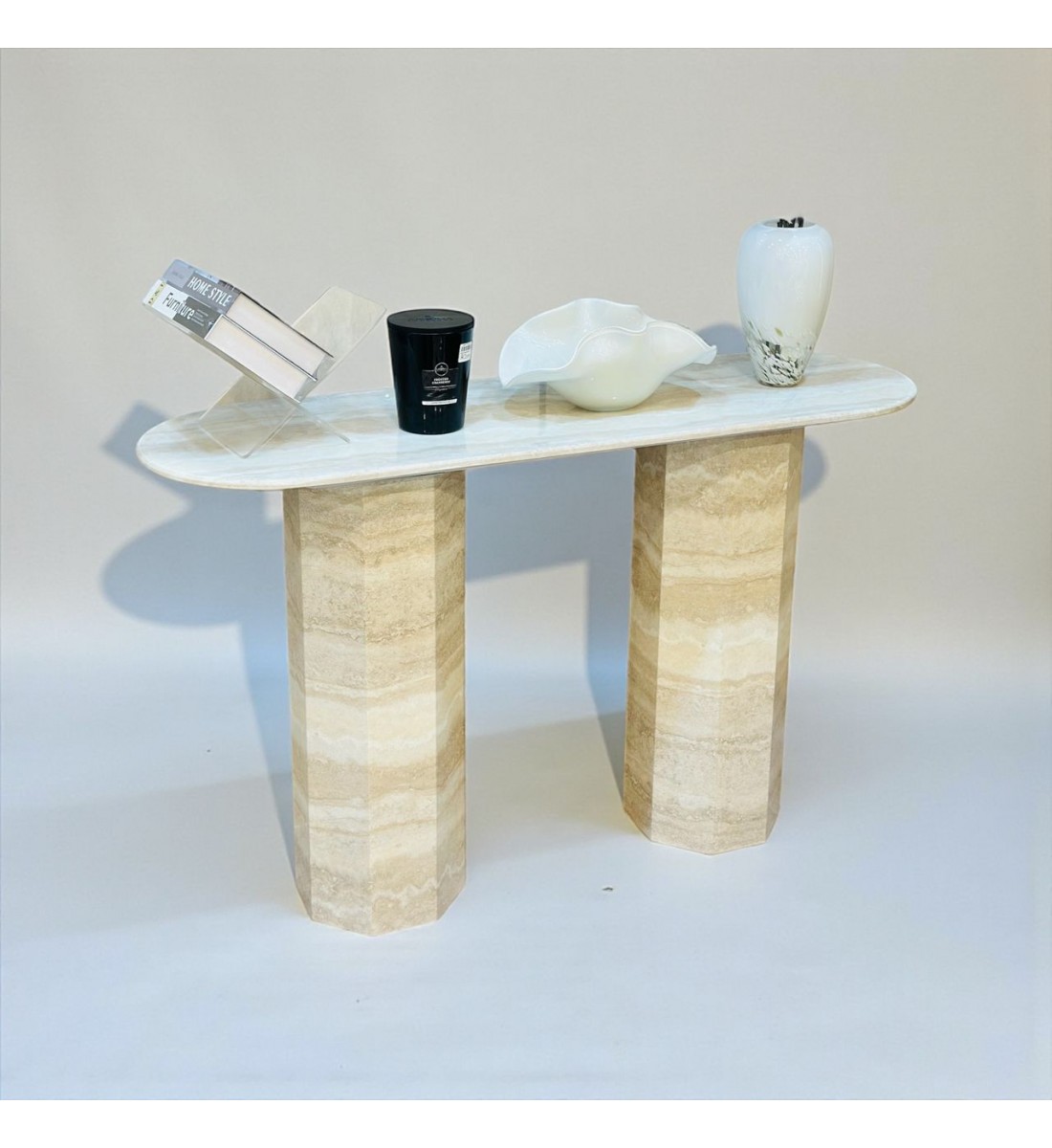 طاولة كونسول أنيقة بتصميم عصري فاخر 80×40×130سم 