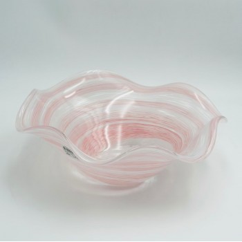 صحن تقديم أنيق بتصميم متموّج مستوحى من الطبيعة 30×30×10سم 