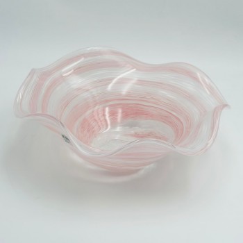 صحن تقديم أنيق بتصميم متموّج مستوحى من الطبيعة 30×30×10سم 