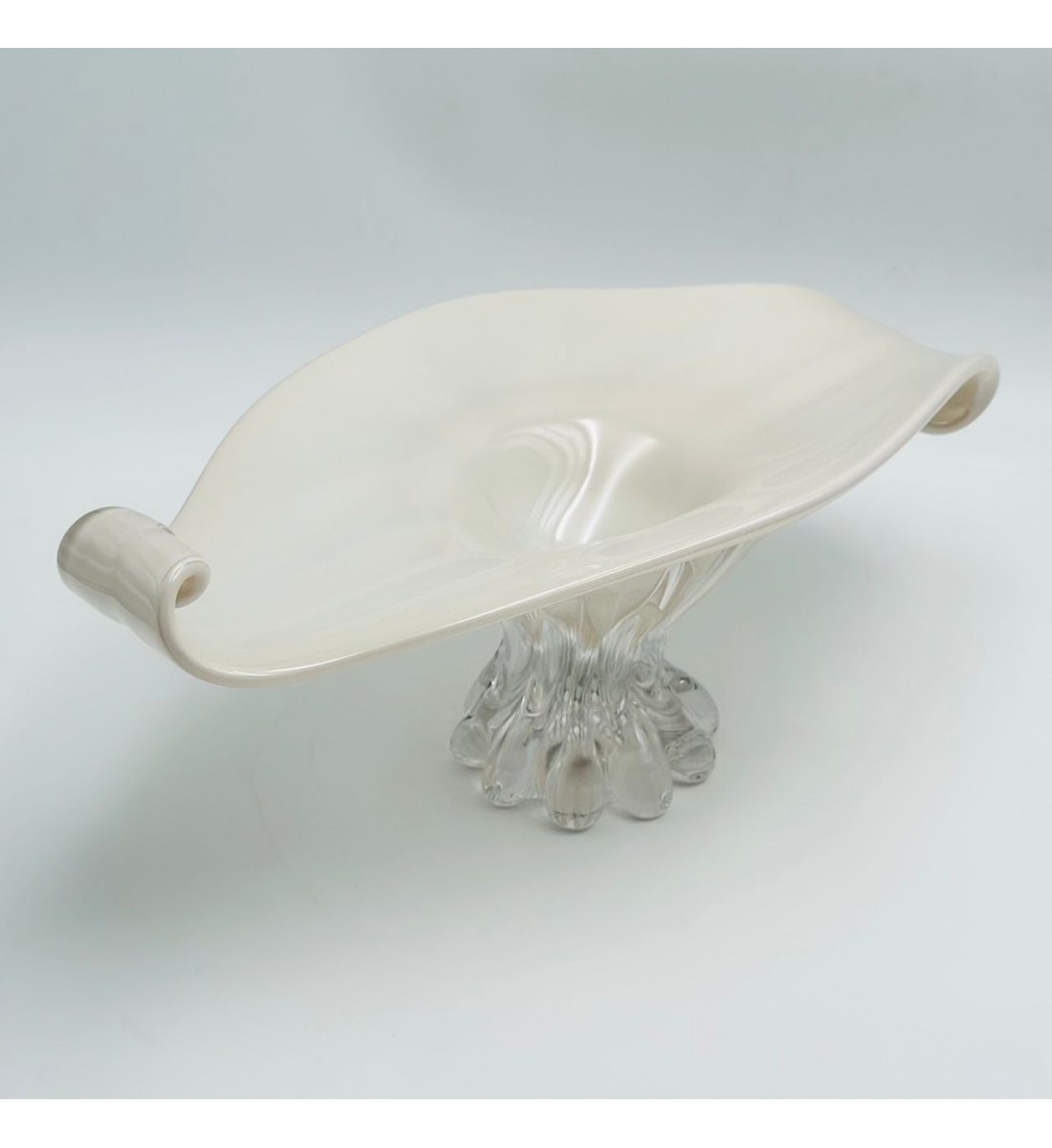 صحن تقديم أنيق بتصميم متموّج مستوحى من الطبيعة42×16×24سم