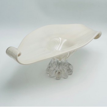 صحن تقديم أنيق بتصميم متموّج مستوحى من الطبيعة42×16×24سم