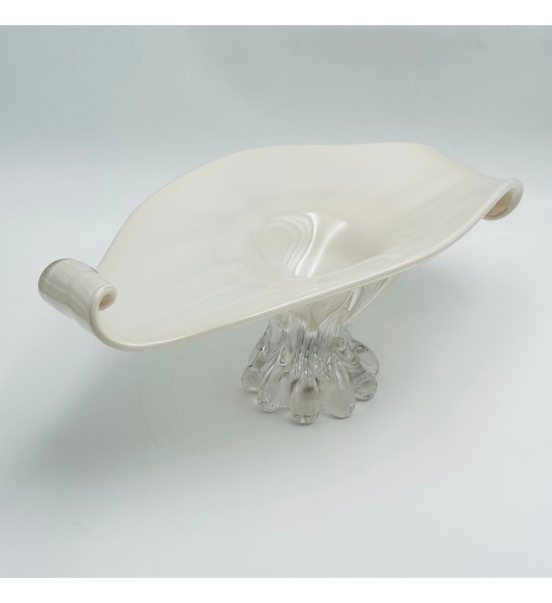 صحن تقديم أنيق بتصميم متموّج مستوحى من الطبيعة42×16×24سم