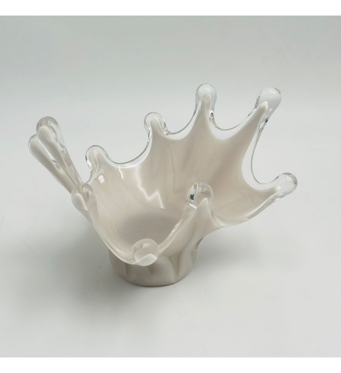 صحن تقديم أنيق بتصميم متموّج مستوحى من الطبيعة15×11×14سم 