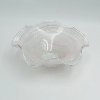 صحن تقديم أنيق بتصميم متموّج مستوحى من الطبيعة25×25×10سم 