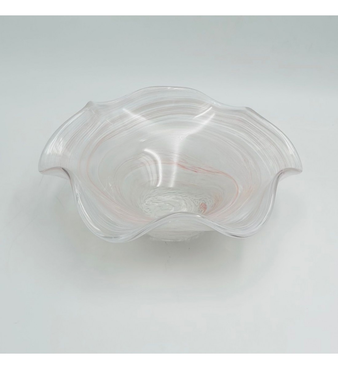 صحن تقديم أنيق بتصميم متموّج مستوحى من الطبيعة25×25×10سم 