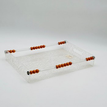 صحن تقديم اكريليك  35×24×6سم