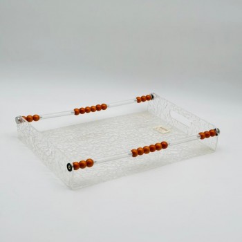 صحن تقديم اكريليك  35×24×6سم