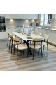 طاولة طعام سطح سيراميك مستطيل 10+1 فاخرة 